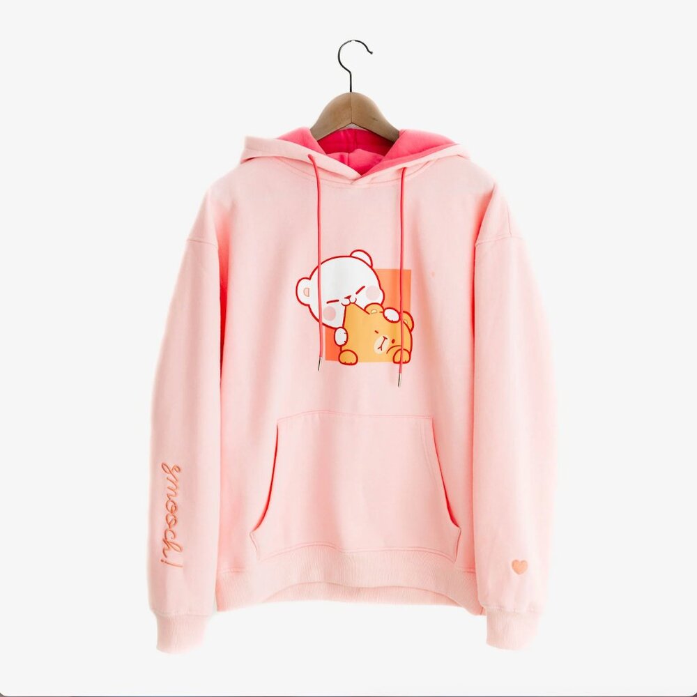 Milk and Mocha Smooch Hoodie - Pink